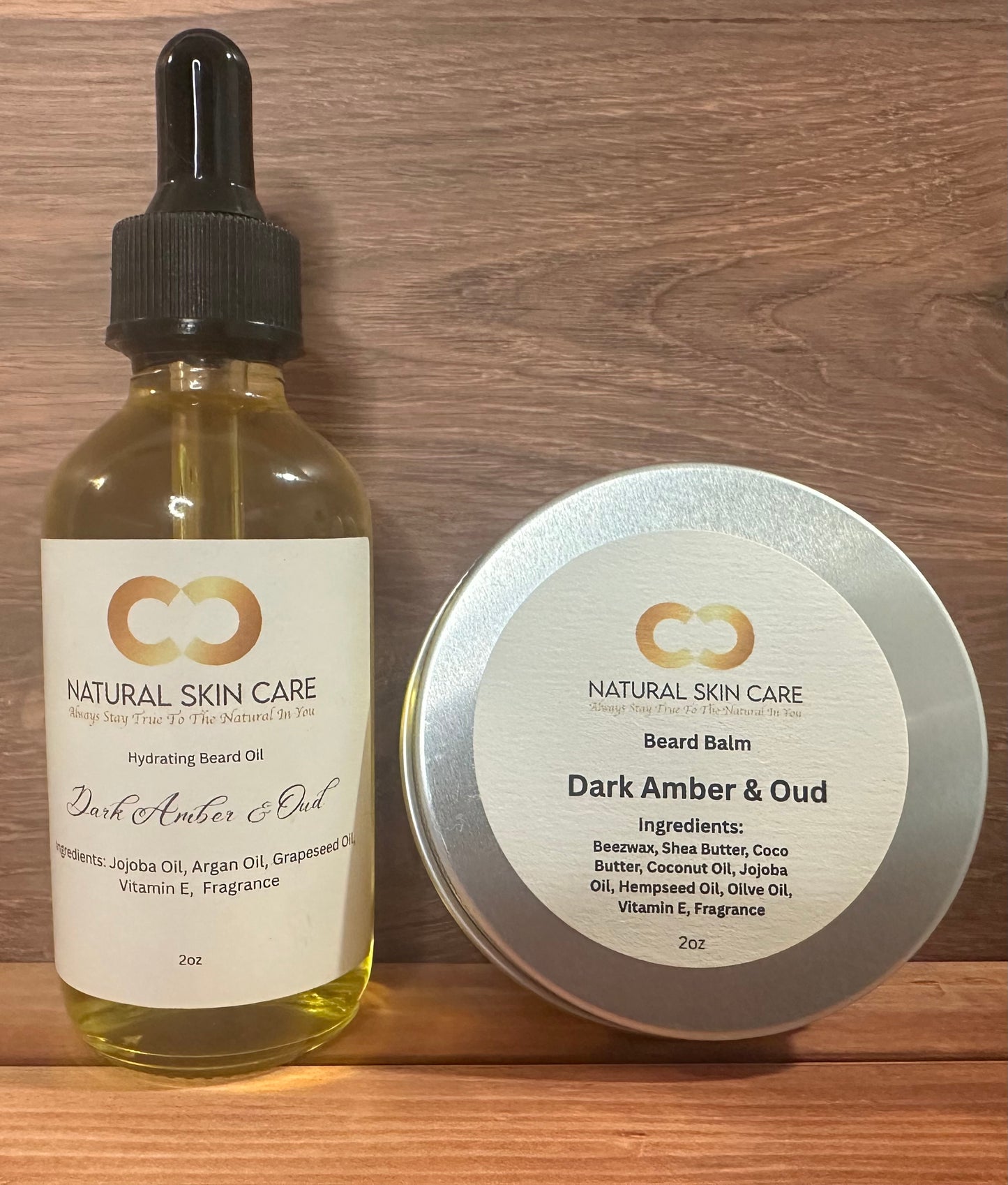 DARK AMBER & OUD BEARD OIL AND BALM SET
